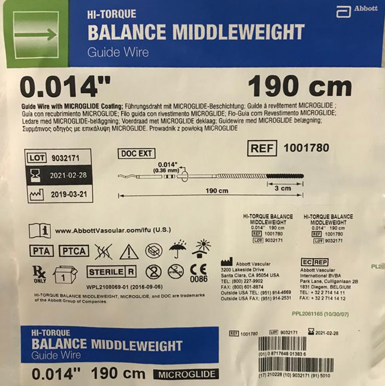 Balance Middle Weight Guide Wire